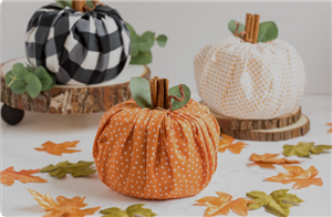 fabric pumpkins